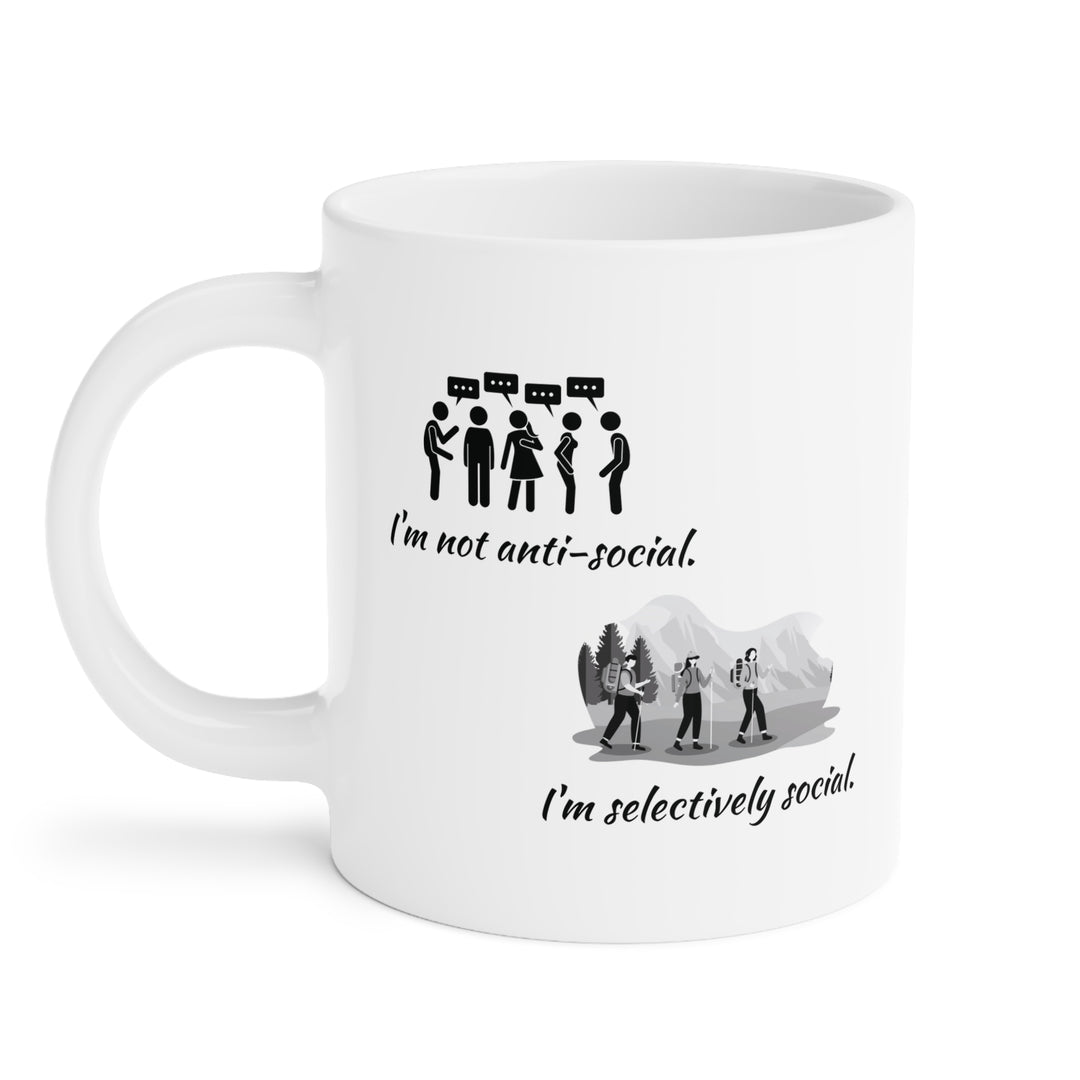 Selectively Social • Introvert Ceramic Mug