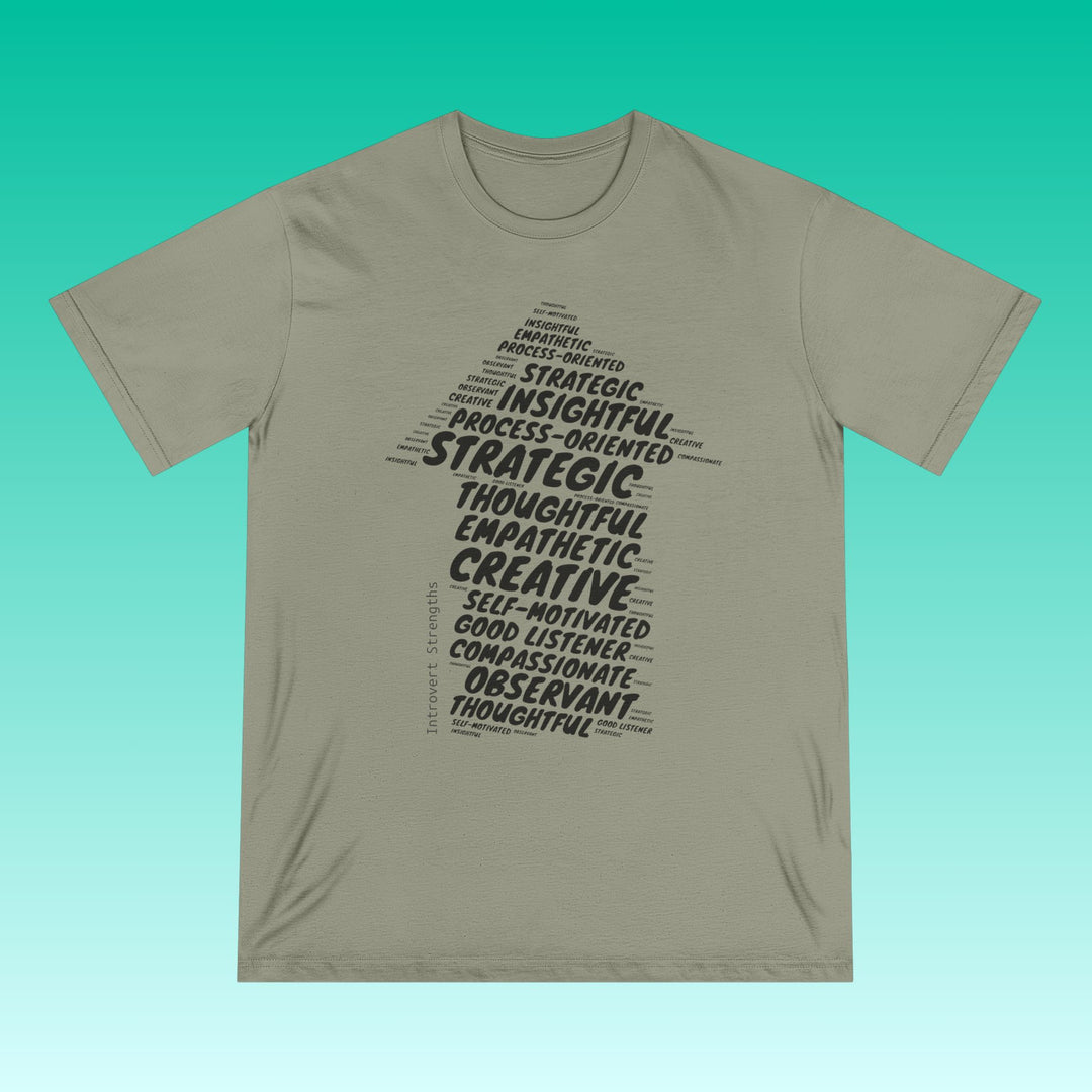 INTROVERT STRENGTHS • MEN/UNISEX ORGANIC Cotton T-SHIRT