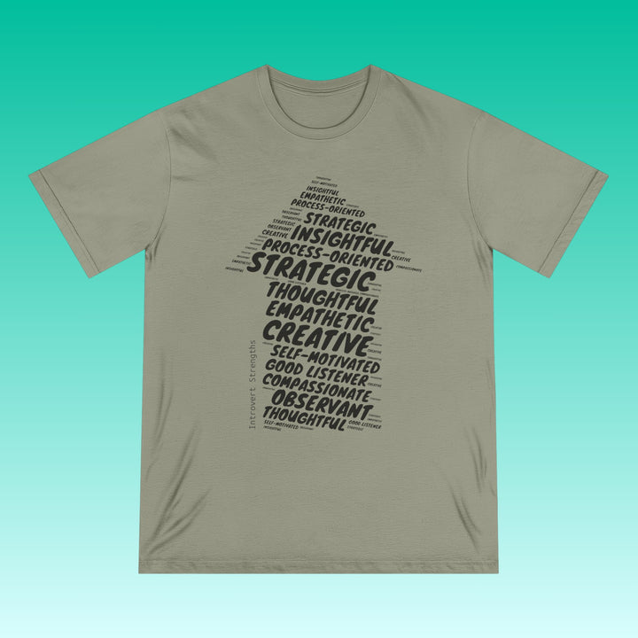 INTROVERT STRENGTHS • MEN/UNISEX ORGANIC Cotton T-SHIRT