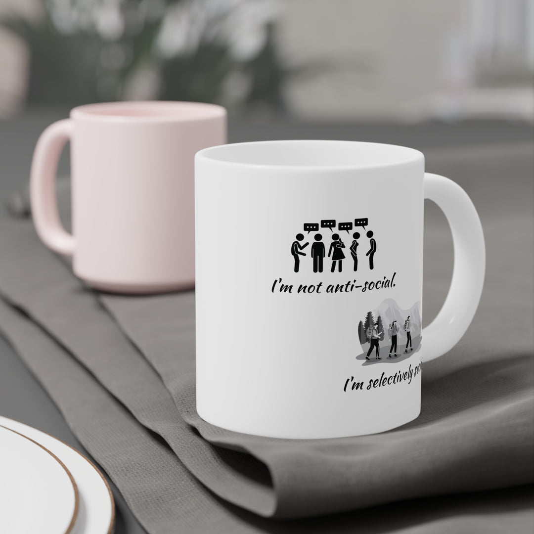 Selectively Social • Introvert Ceramic Mug