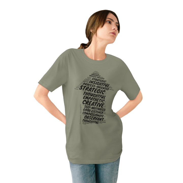 INTROVERT STRENGTHS • MEN/UNISEX ORGANIC Cotton T-SHIRT