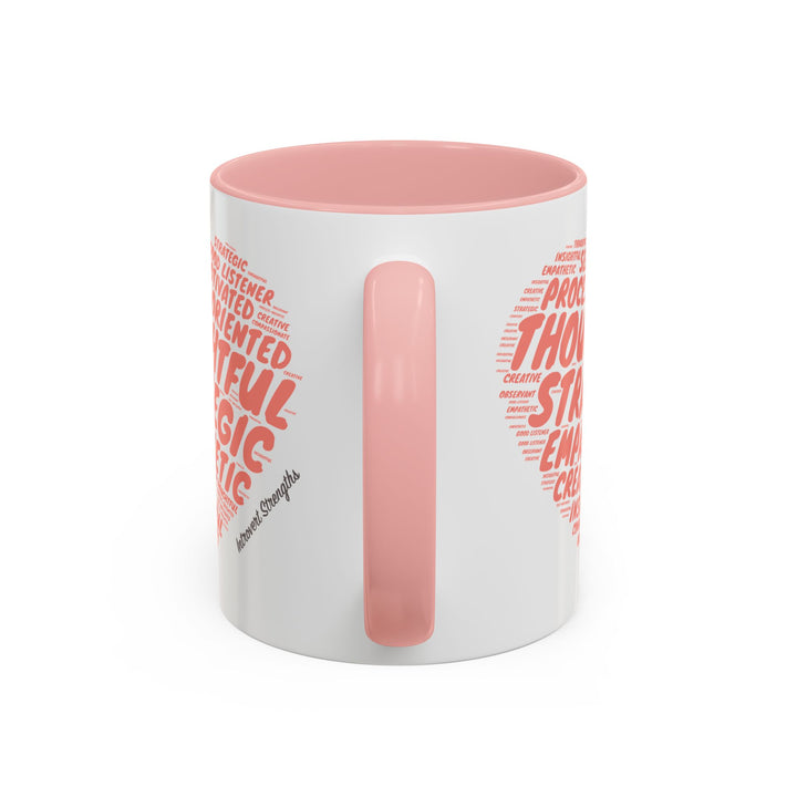 Introvert Strengths Heart • Pink Ceramic Mug
