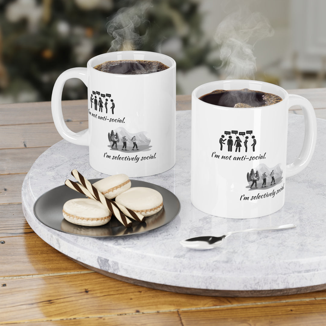 Selectively Social • Introvert Ceramic Mug