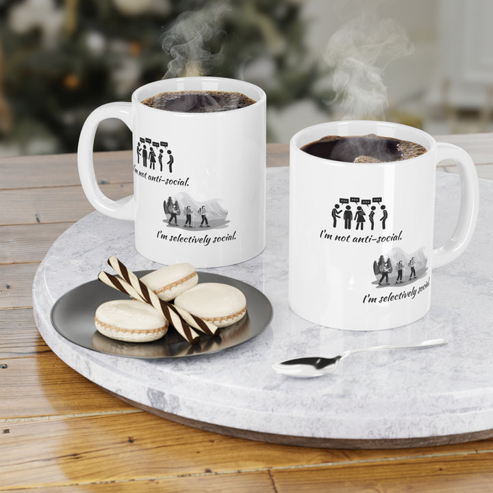 Selectively Social • Introvert Ceramic Mug