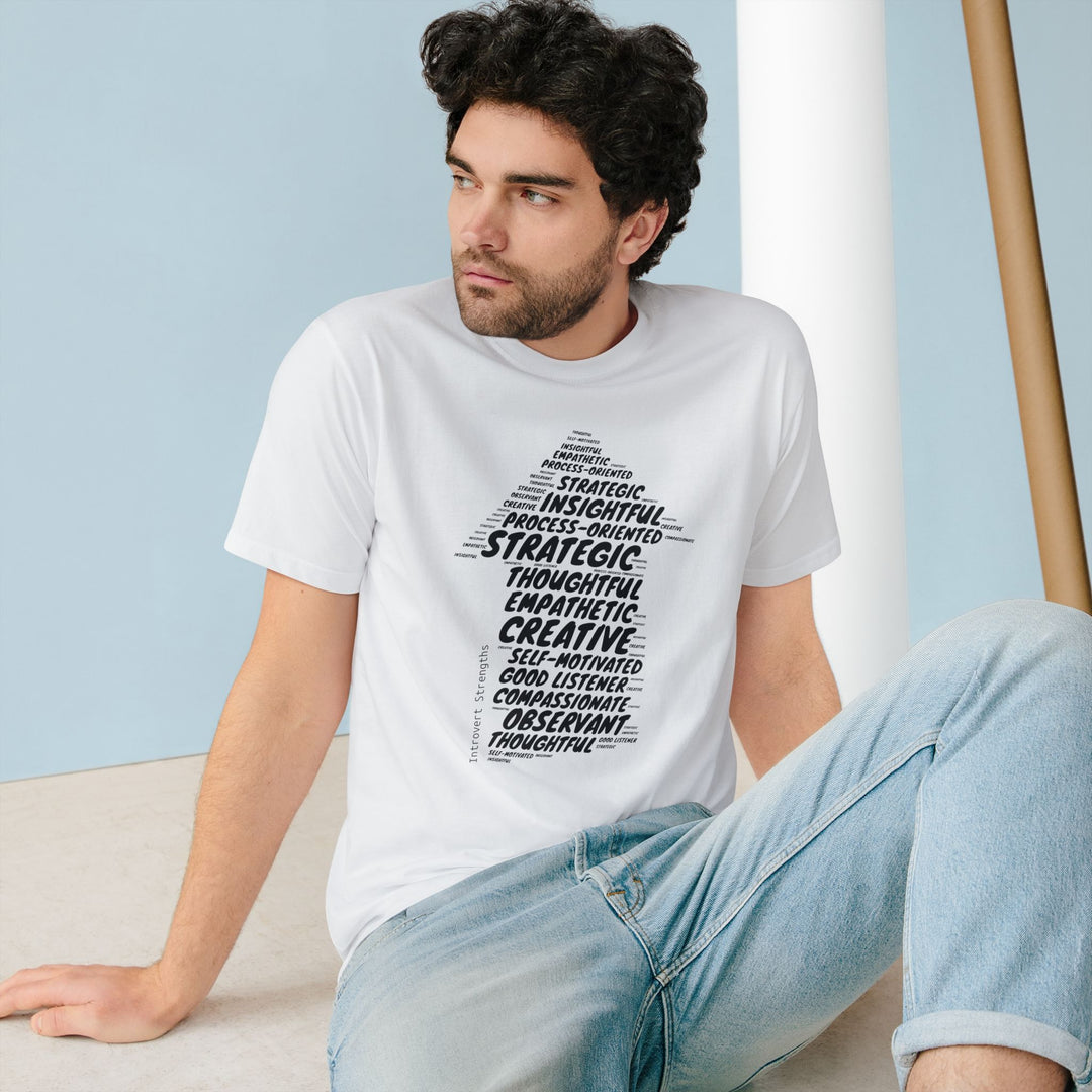 INTROVERT STRENGTHS • MEN/UNISEX ORGANIC Cotton T-SHIRT