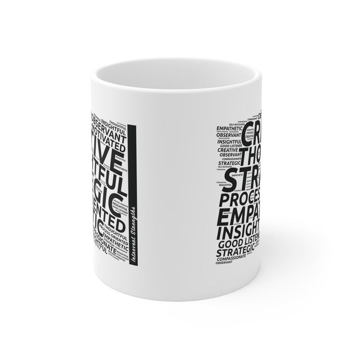 Introvert Strengths • Motivational Ceramic Mug