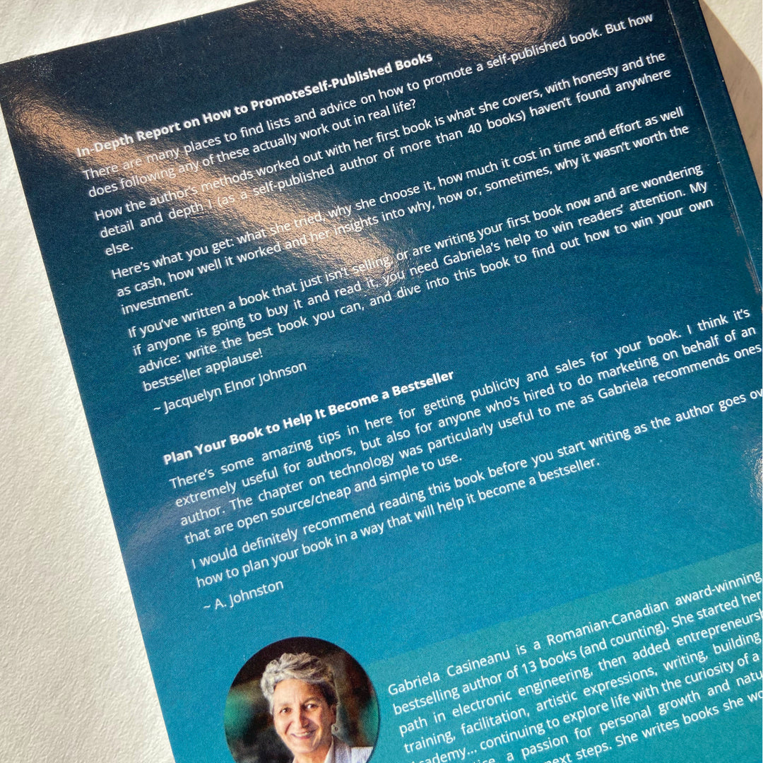 Back cover with testimonials of How I Launched My First Book to Top the Charts in 7 Countries