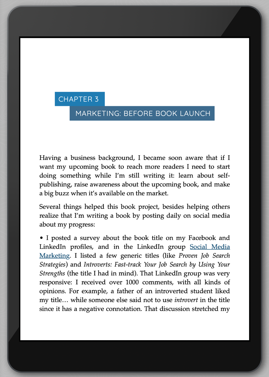 Chapter 3 of How I Launched My First Book to Top the Charts in 7 Countries