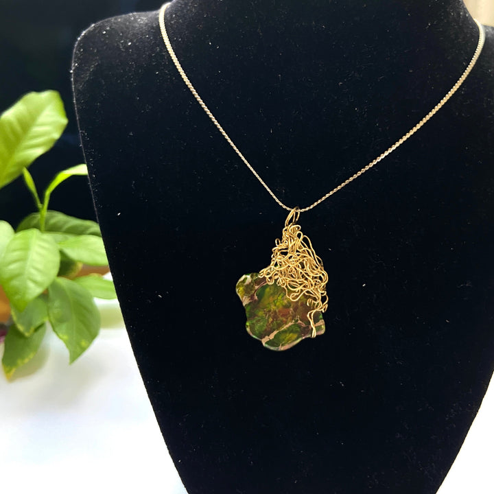 "The Golden Earthy Touch" Pendant