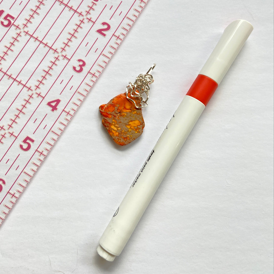 "The Saffron Tide" Pendant