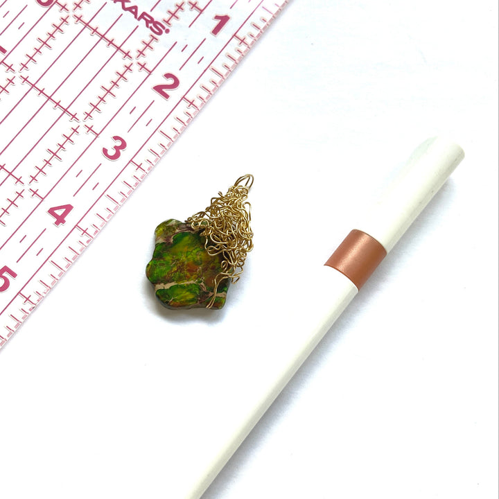 "The Golden Earthy Touch" Pendant