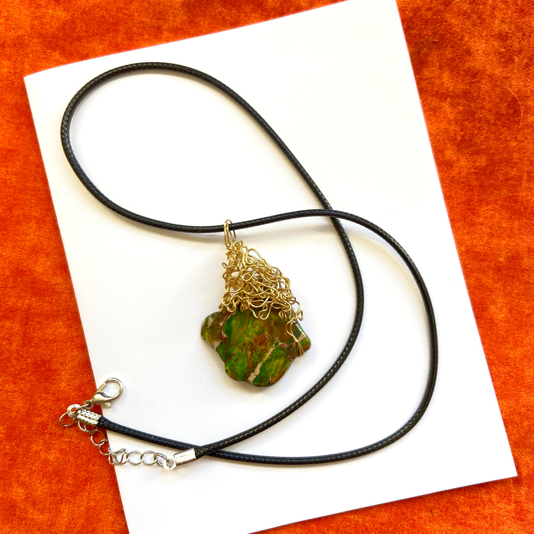 "The Golden Earthy Touch" Pendant