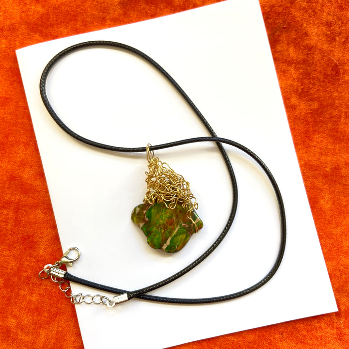 "The Golden Earthy Touch" Pendant