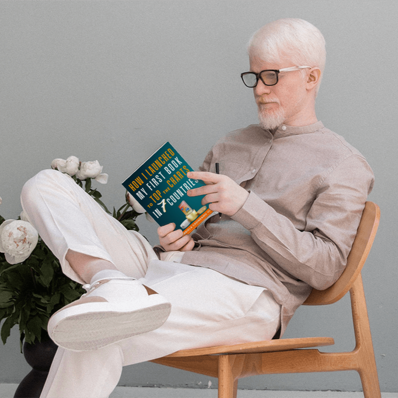 Reading the book How I Launched My First Book to Top the Charts in 7 Countries
