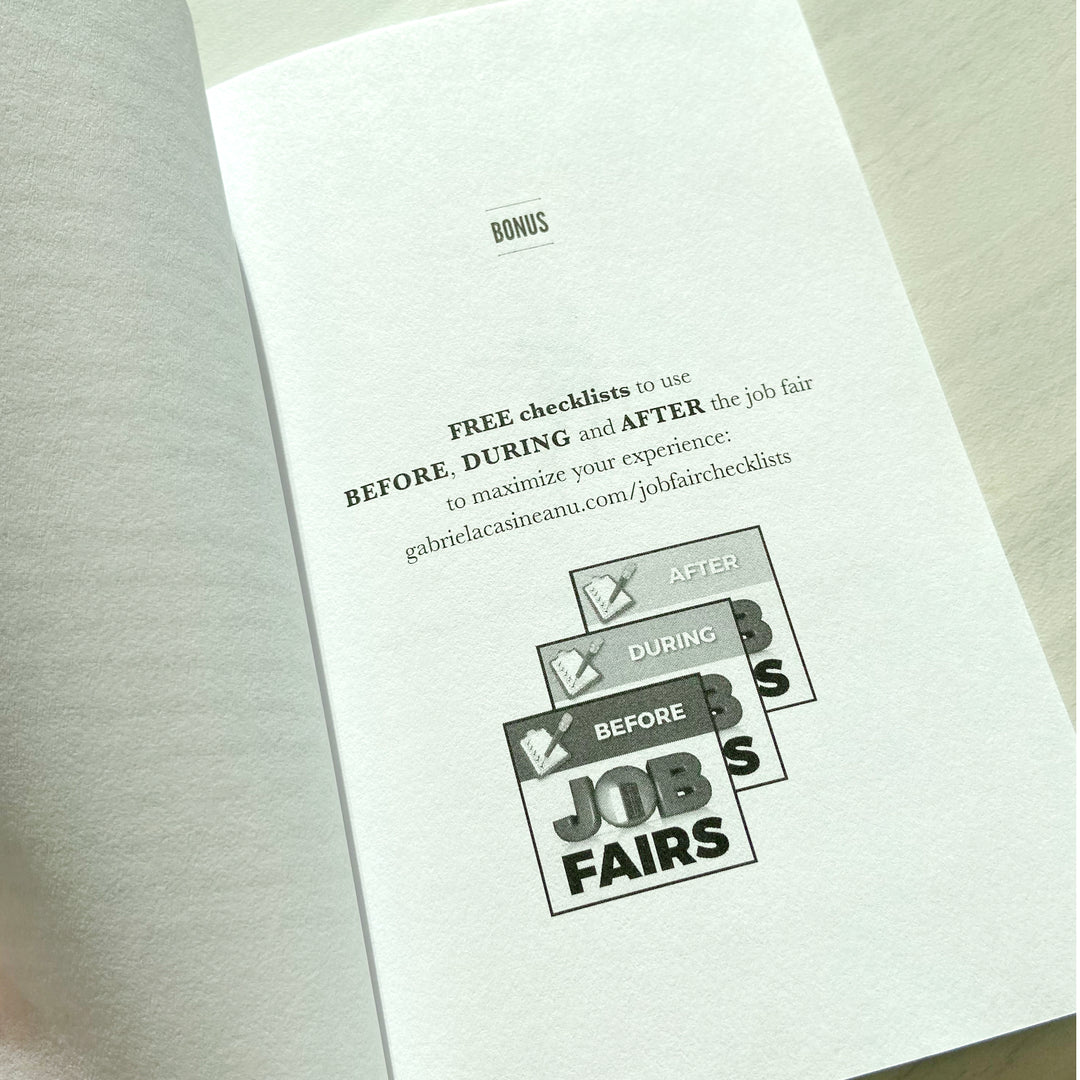bonus book Job Fairs: How to Get the Most of Your Participation